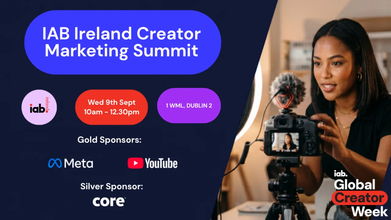 IAB Ireland Creator Marketing Summit banner image